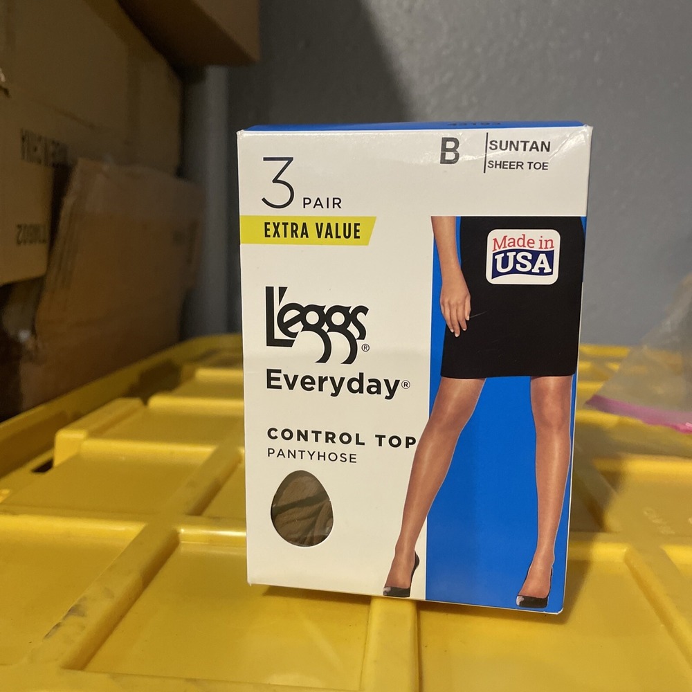 NEW‎ L'eggs (3 Pair) Everyday Control Top Pantyhose. SUNTAN Q00J96 B